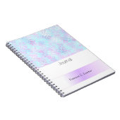 Journal Abstrait Tacheté de Bleu Violet (Côté Droit)