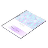 Journal Abstrait Tacheté de Bleu Violet (Côté gauche)