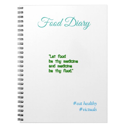 Journal alimentaire (Laisser la nourriture...) (Devant)