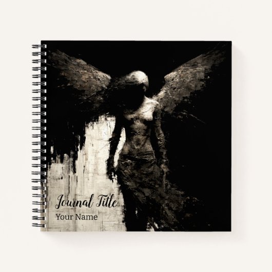Journal Ange Déchu — Nom & Titre Personnalisés (Devant)