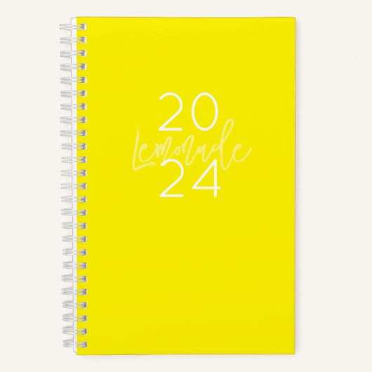 Journal annuel Nom de l'année Preppy Green White L (Recto)