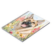 Journal aquarelle du Elkhound norvégien (Côté gauche)