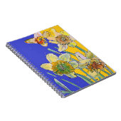 Journal aquarelle jonquille Cahier floral (Côté Droit)