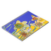 Journal aquarelle jonquille Cahier floral (Côté gauche)