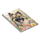 Journal aquarelle Keeshond (Côté Droit)