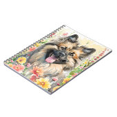Journal aquarelle Keeshond (Côté gauche)