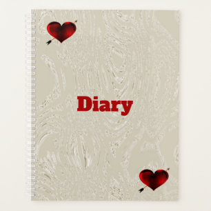 Journal Avec Coeurs Carnet Spiral