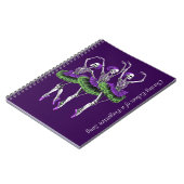 Journal Ballerine Squelette Violet Vert Poursuivan (Côté gauche)