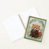 Journal Bamboo Buddy Brodé Panda Rouge (Intérieur)