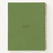 Journal Bamboo Buddy Brodé Panda Rouge (Dos)
