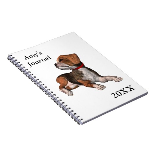 Journal beagle - avec nom/année (Côté Droit)