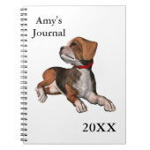 Journal beagle - avec nom/année (Devant)