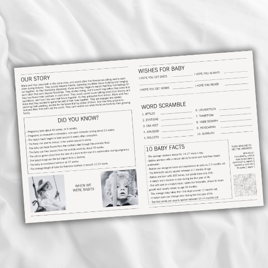 Journal Bébé Bientôt Grossesse Faire-part