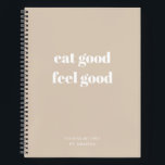Journal Beige moderne Recettes santé<br><div class="desc">Ce livre de recettes à la mode pour des recettes saines de conditionnement physique avec une couverture beige douce est parfait pour quiconque veut un livre de recettes de conditionnement physique joli et spécialisé à écrire dans des recettes saines. Utilisez-le pour écrire vos recettes de conditionnement physique préférées et des...</div>