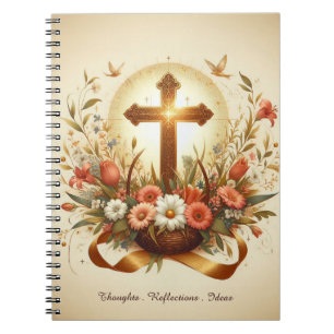 Journal biblique avec des accents croisés et flora