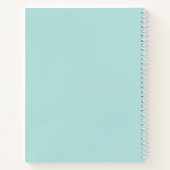 Journal bleu clair Dagbok (Dos)
