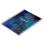 Journal bleu de gratitude de style campagnard (Côté gauche)