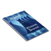 Journal bleu de wedding planner de demoiselles (Côté Droit)