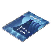 Journal bleu de wedding planner de demoiselles (Côté gauche)