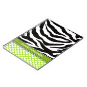 Journal / Bloc-notes Zebra Pois personnalisés (Côté gauche)