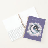 Journal Bohème Céleste Croissant de Lune Bleu et B (Intérieur)