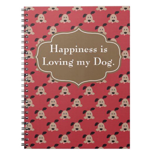 Journal Bonheur est Aimer Chien (Devant)