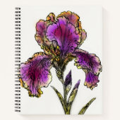 Journal botanique d'Iris barbu vintage (Devant)