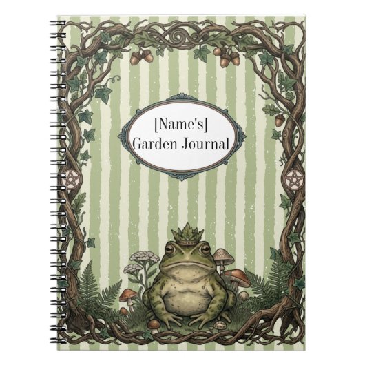 Journal botanique du Roi Grenouille vintage (Devant)