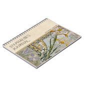 Journal botanique vintage Art Nouveau Floral (Côté gauche)