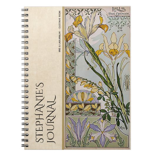 Journal botanique vintage Art Nouveau Floral (Devant)