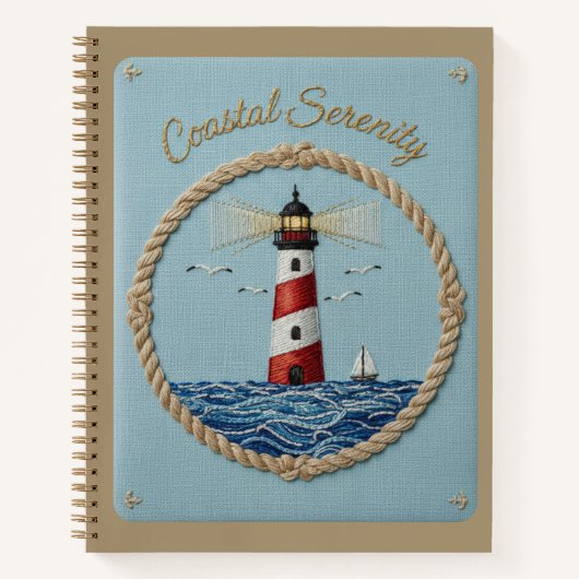 Journal brodé du phare de Sérénité Côtière (Devant)