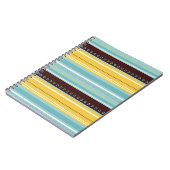 Journal Brown bleu de carnet de rayures de n (Côté gauche)