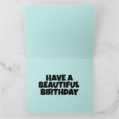 JOURNAL CABINE CARTE DE SALUT D'ANNIVERSAIRE (Intérieur)