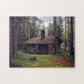 JOURNAL CABINE DANS LES BOIS JIGSAW PUZZLE (Horizontal)