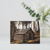 JOURNAL CABINE DANS LES CARTES POSTALES EN BOIS (Debout devant)