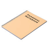 Journal cahier personnalisé (Côté gauche)