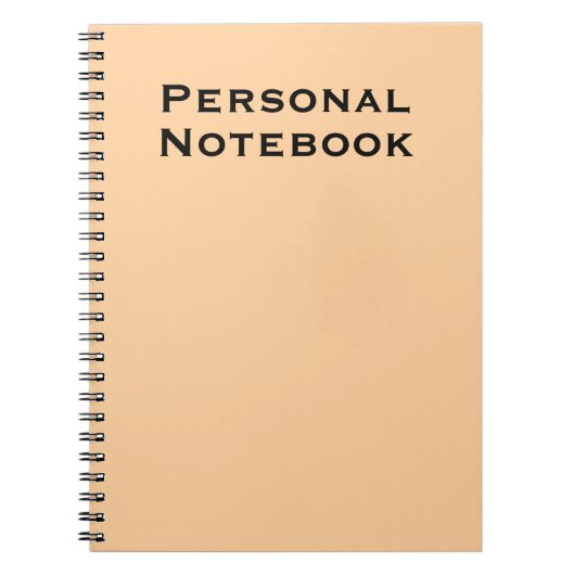 Journal cahier personnalisé (Devant)