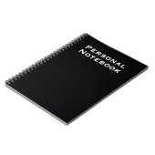Journal cahier personnalisé (Côté gauche)