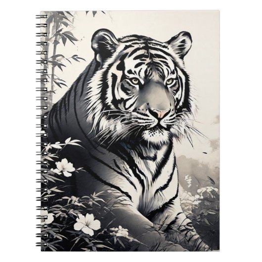 Journal Cahier Tigre Vintage (Devant)