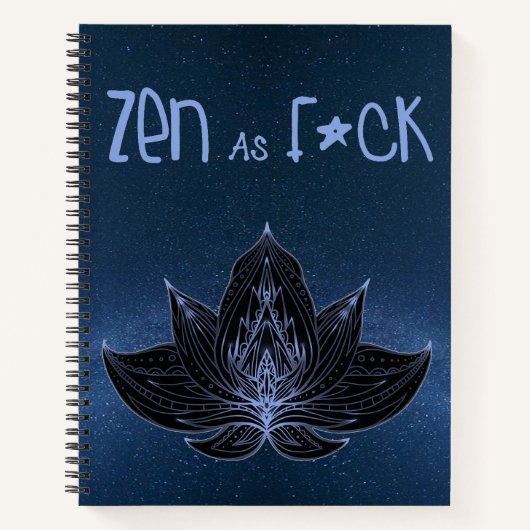 Journal Cahier ZEN AS F*CK (Devant)