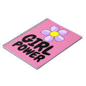 JOURNAL CARNET SPIRAL DE LA PUISSANCE DE LA FILLE (Côté gauche)