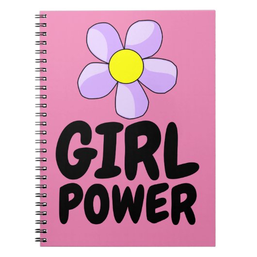 JOURNAL CARNET SPIRAL DE LA PUISSANCE DE LA FILLE (Devant)
