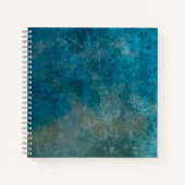 Journal carré à puces avec couverture Turquoise (Devant)