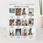 Journal Carte de Noël unique Quelle année (Dos)