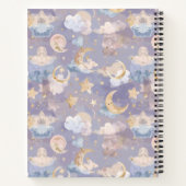 Journal Céleste à l'Aquarelle | Lunes et Étoiles P (Dos)