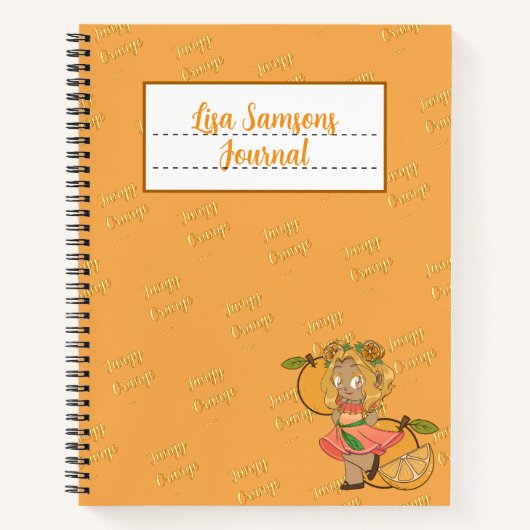 Journal Chibi Orange Mignon (Devant)