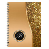 Journal chic de carnet de monogramme (Devant)