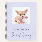 Journal chien animal de compagnie photo lavande (Devant)