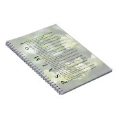 Journal chrétien floral blanc doux Psaume 91 (Côté Droit)