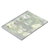 Journal chrétien floral blanc doux Psaume 91 (Côté gauche)